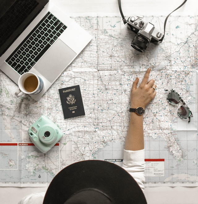 map travel planning