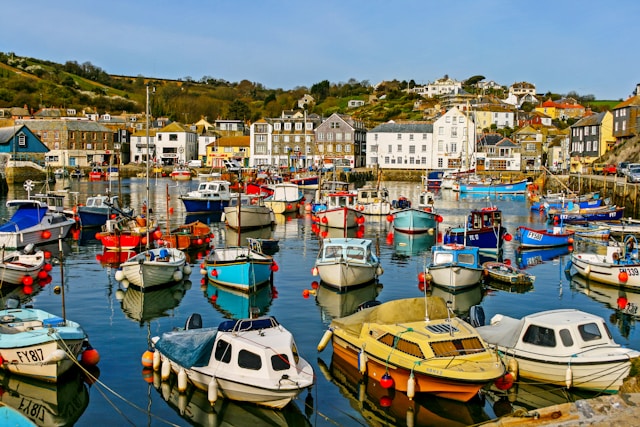 Cornwall seaside boats