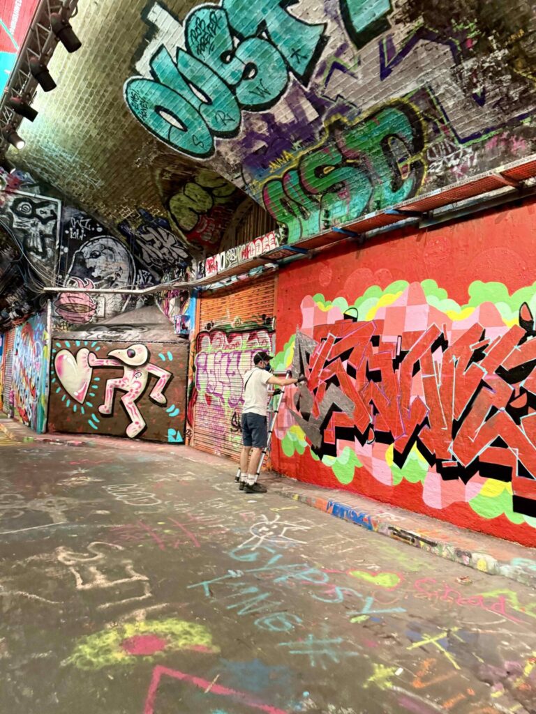 Leake Street Tunnel graffities London Leake Street Tunnel graffities London